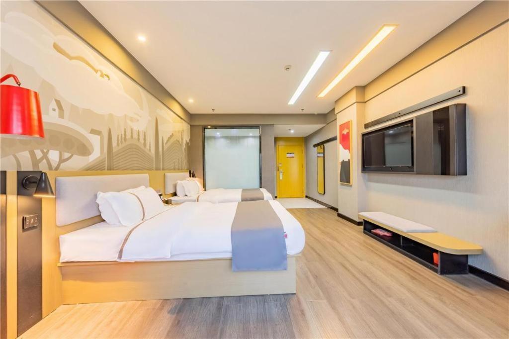 Thank Inn Hotel Hubei Wuhan Caidian Zhong Fa Xincheng Tongji Екстериор снимка