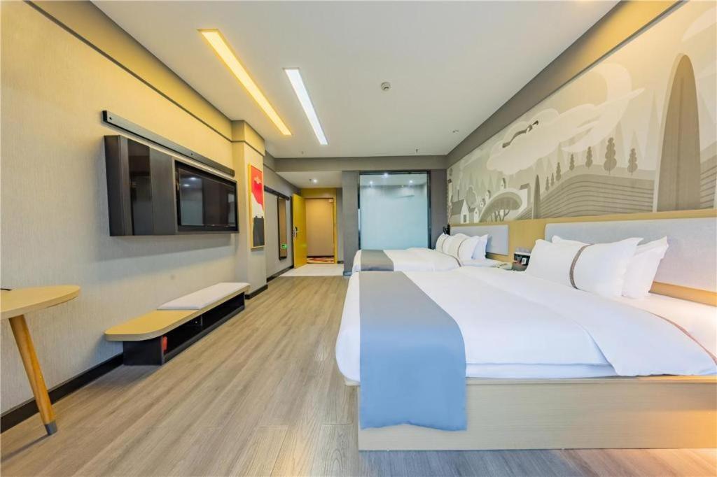Thank Inn Hotel Hubei Wuhan Caidian Zhong Fa Xincheng Tongji Екстериор снимка